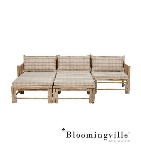 Bloomingville Korfu Modul-Sofa rechte Ecke | Natur Bambus 82051108