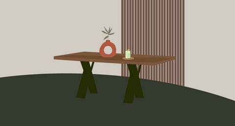 Tischplatten und Gestelle